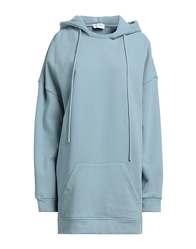 WEILI ZHENG Hooded track jacket  Sky blue 100% Cotton