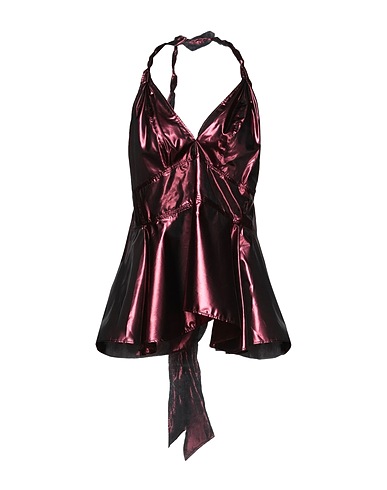 FORTE_FORTE Top Plum 61% Polyester, 39% Metallized polyamide