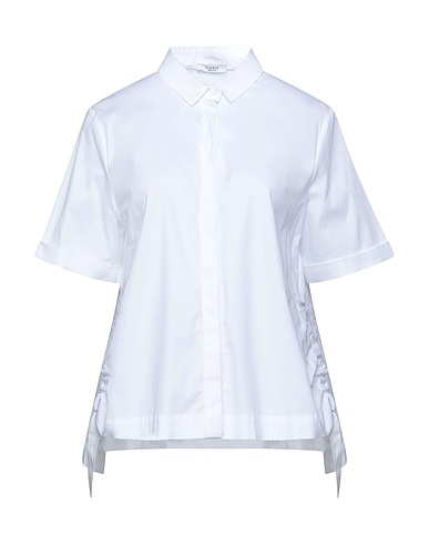 PESERICO Shirts White 97% Cotton, 3% Elastane