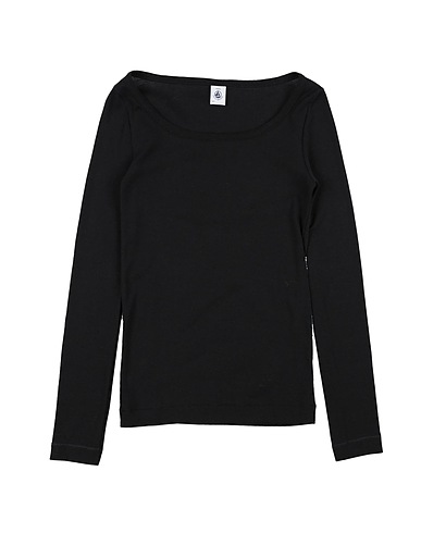 PETIT BATEAU T-shirt Nero 100% Cotone