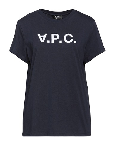 A.P.C. T-Shirt Nachtblau 100% Baumwolle