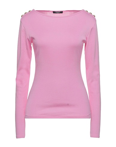 BALMAIN T-shirt Pink 100% Cotton
