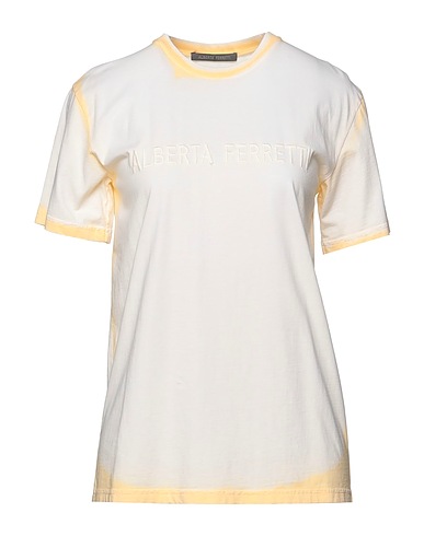 ALBERTA FERRETTI T-shirt Pastel yellow 100% Cotton