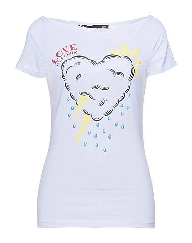 LOVE MOSCHINO T-shirt White 96% Cotton, 4% Elastane