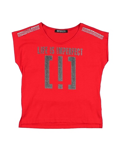!M?ERFECT T-shirt Rosso 100% Cotone