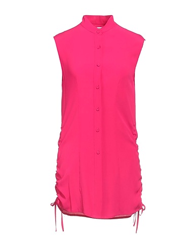 GRIFONI Solid color shirts & blouses Fuchsia 69% Acetate, 31% Silk