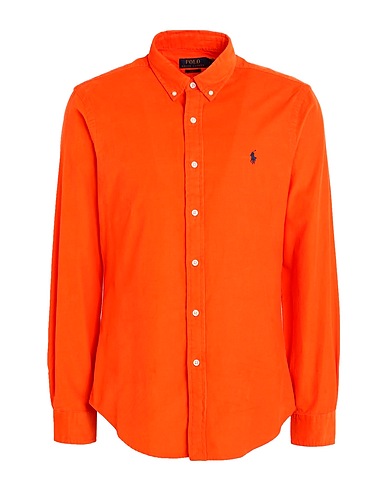 POLO RALPH LAUREN Camicia tinta unita SLIM FIT CORDUROY SHIRT
 Arancione 100% Cotone