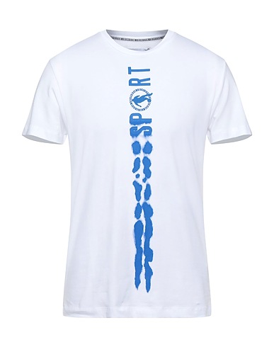 BIKKEMBERGS T-shirt White 92% Cotton, 8% Elastane