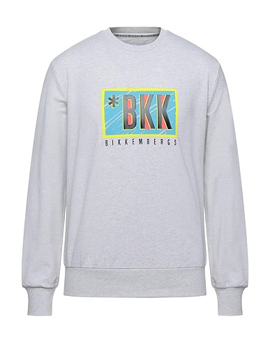 BIKKEMBERGS Felpa Grigio chiaro 95% Cotone, 5% Elastan