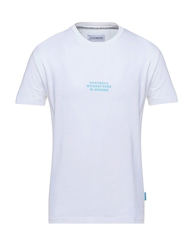 BIKKEMBERGS Camiseta Blanco 95% Algodón, 5% Elastán
