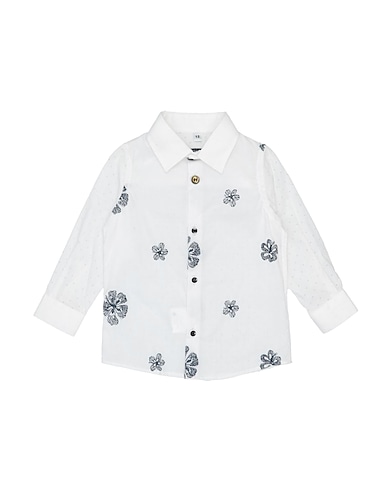 NEILL KATTER Patterned shirt White 100% Cotton
