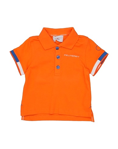 PEUTEREY Polo shirt Orange 95% Cotton, 5% Elastane