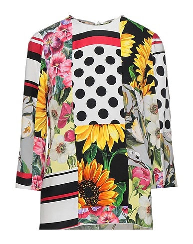DOLCE&GABBANA Top White 93% Silk, 7% Elastane