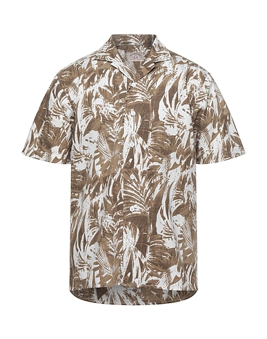 JAB POWER PUNCH Patterned shirt Khaki 100% Cotton