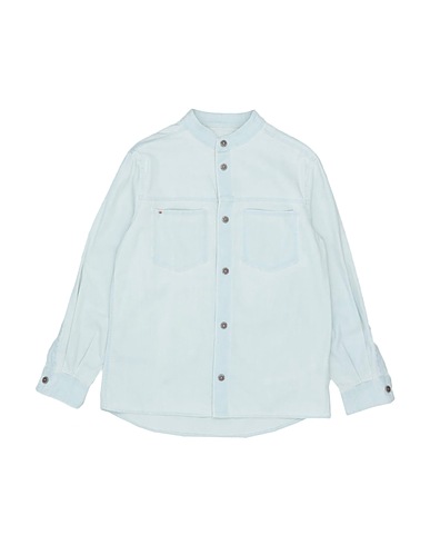DONDUP Denim shirt White 98% Cotton, 2% Elastane