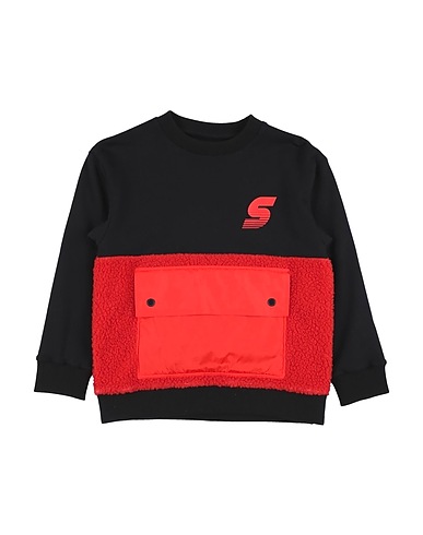 STELLA McCARTNEY KIDS Sweatshirt Black 100% Cotton, Polyester, Elastane