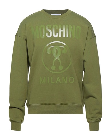 MOSCHINO Sweatshirt COUTURE Military green 100% Cotton
