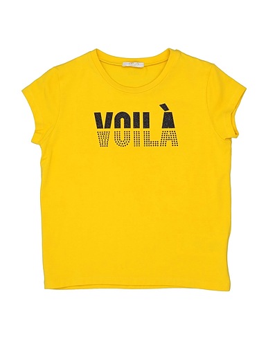 LIU •JO T-shirt Yellow 94% Cotton, 6% Elastane
