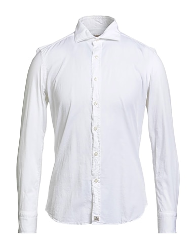 SONRISA Chemise de couleur unie Blanc 97% Coton, 3% Élasthanne