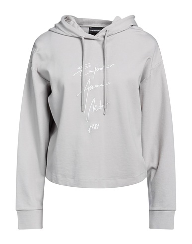 EMPORIO ARMANI Hooded sweatshirt Taupe 66% Viscose, 30% Polyamide, 4% Elastane