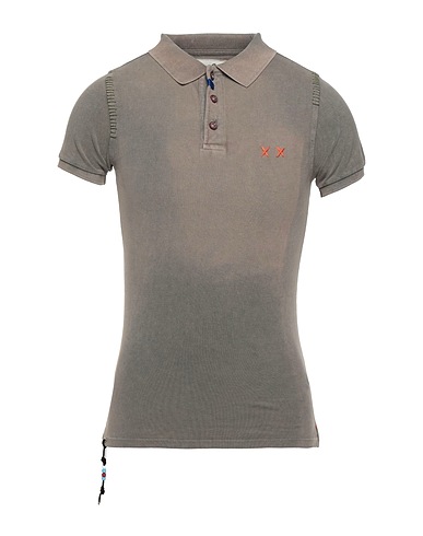 PROJECT E Polo Khaki 100% Cotone