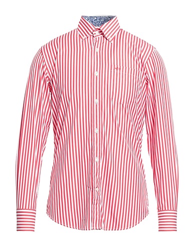 PAUL & SHARK Striped shirt Red 100% Cotton