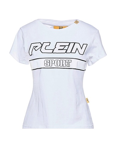 PLEIN SPORT T-shirt White 96% Cotton, 4% Elastane