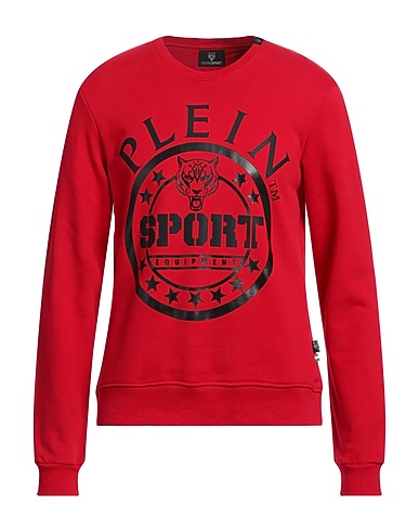 PLEIN SPORT Felpa Rosso 52% Cotone, 48% Poliestere