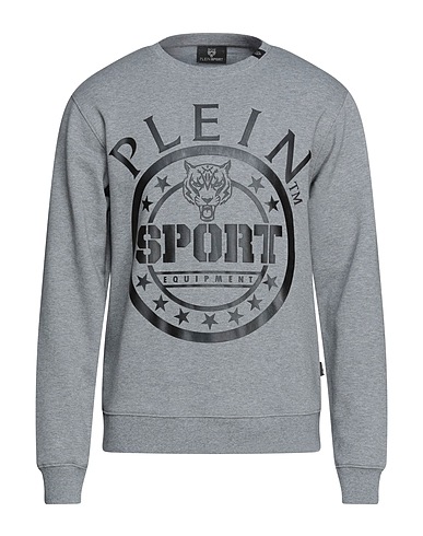 PLEIN SPORT Sweatshirt Grey 52% Cotton, 48% Polyester