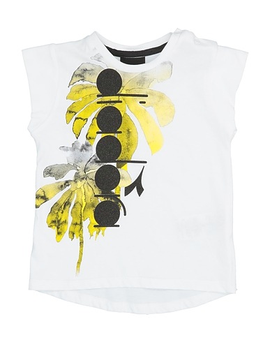 DIADORA T-shirt Bianco 100% Cotone