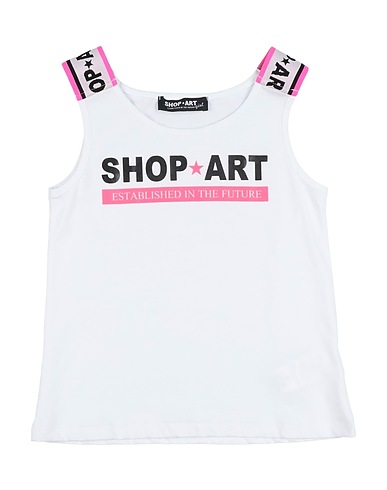 SHOPART T-shirt White 100% Cotton