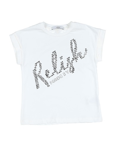 RELISH T-shirt Bianco 95% Cotone, 5% Elastan