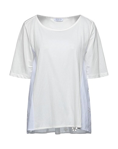 CALATURA Top White 50% Viscose, 50% Polyamide, Linen