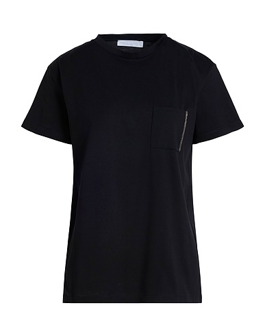 FABIANA FILIPPI Camiseta Negro 100% Algodón, Ecobrass