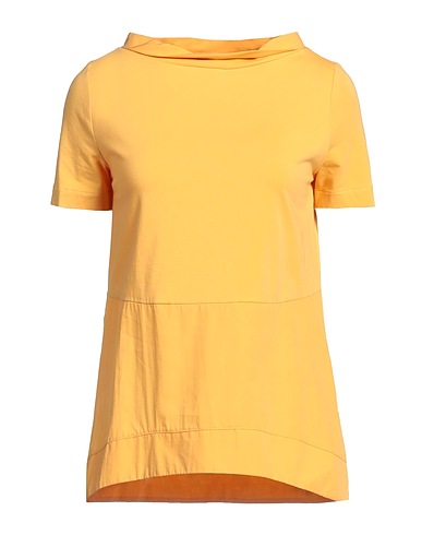 ALPHA STUDIO T-shirt Yellow 95% Cotton, 5% Elastane