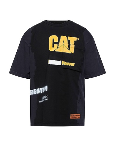 HERON PRESTON Oversize-T-Shirt Black 100% Cotton, Polyester