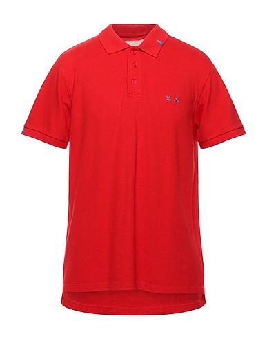 PROJECT E Polo shirt Red 100% Cotton