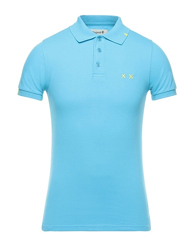PROJECT E Poloshirt Himmelblau 100% Baumwolle