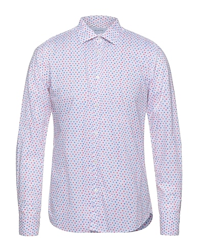 AGLINI Camicia fantasia Bianco 100% Cotone