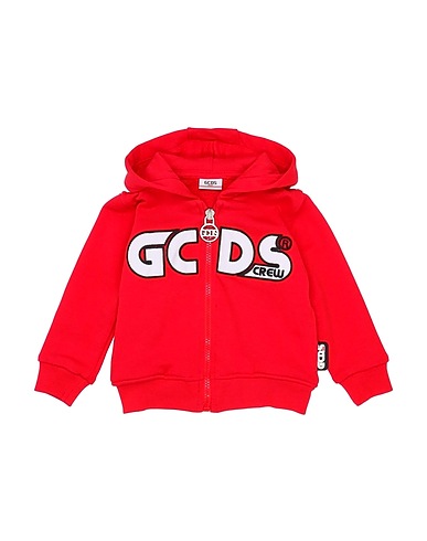 GCDS MINI Felpa Rosso 100% Cotone