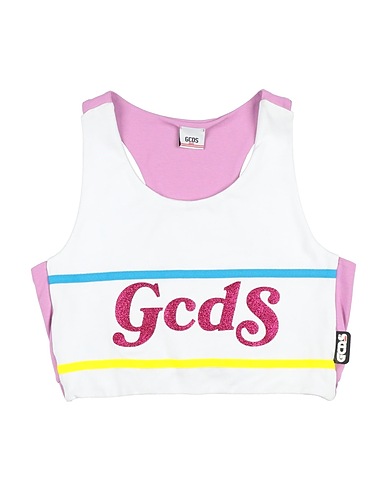 GCDS MINI Canotta Bianco 90% Cotone, 10% Lycra®