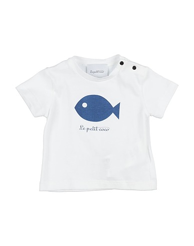 LE PETIT COCO T-shirt Bianco 100% Cotone
