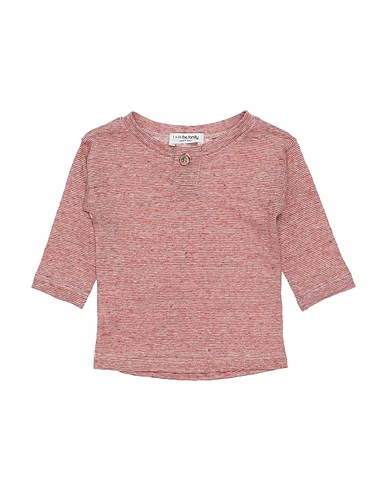 1 + IN THE FAMILY T-Shirt Rostrot 100% Leinen