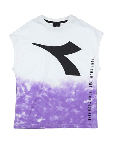 DIADORA T-shirt Purple 100% Cotton