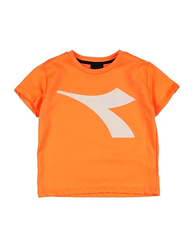 DIADORA T-shirt Orange 100% Cotton