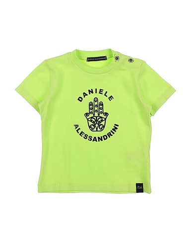 DANIELE ALESSANDRINI Ｔシャツ ライトグリーン コットン 90% / ポリウレタン 10%