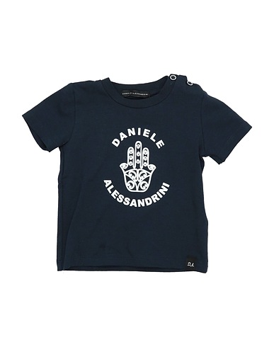 DANIELE ALESSANDRINI T-shirt Blu notte 90% Cotone, 10% Elastan