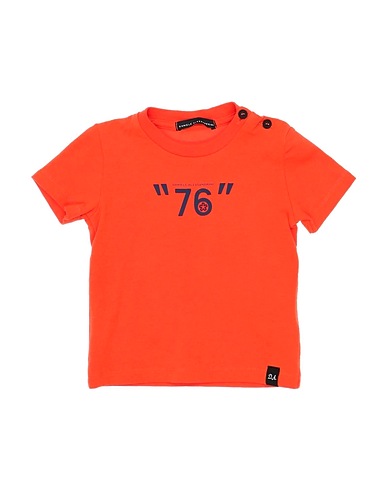 DANIELE ALESSANDRINI T-shirt Orange 90% Cotton, 10% Elastane