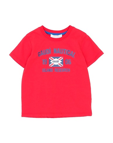 GAUDÌ T-shirt Rosso 98% Cotone, 2% Elastan