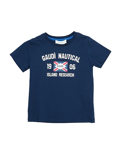 GAUDÌ T-shirt Midnight blue 98% Cotton, 2% Elastane